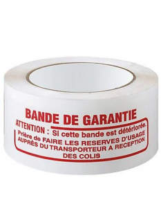 Ruban Adhésif PVC 'BANDE DE GARANTIE'